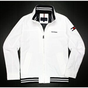 NWT Tommy Hilfiger Men's Windbreaker Yacht Jacket Water Resistant Black $139